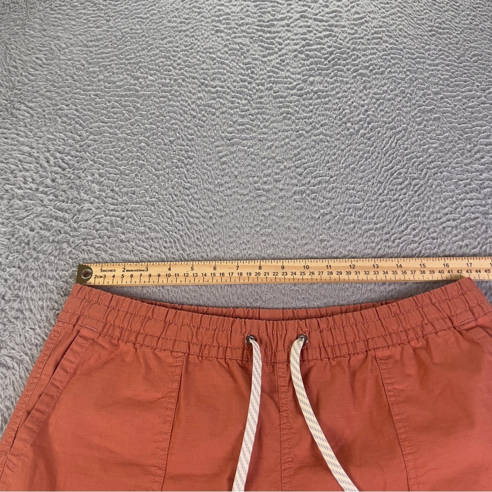 Vuori Vintage Ripstop Shorts Women Large Orange Cinnamon Drawstring Outdoor Hike - Picture 3 of 9